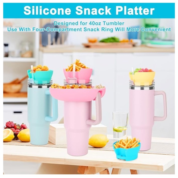 Yellow Snack Bowl for Stanley 40 oz Tumbler with Handle - Picture 6 of 6